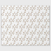 Theobrominmolekulare chemische Formel Geschenkpapier (Flach)