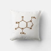Theobrominmolekulare chemische Formel Kissen (Vorderseite)