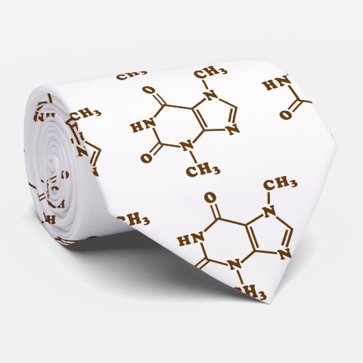 Theobrominmolekulare chemische Formel Krawatte (Gerollt)