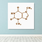 Theobrominmolekulare chemische Formel Leinwanddruck (Insitu (Holzboden))