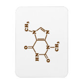 Theobrominmolekulare chemische Formel Magnet (Vertikal)