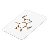 Theobrominmolekulare chemische Formel Magnet (Linke Seite)