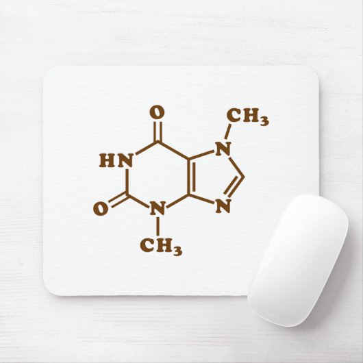 Theobrominmolekulare chemische Formel Mousepad (Mit Mouse)
