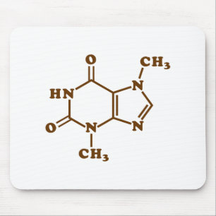 Theobrominmolekulare chemische Formel Mousepad