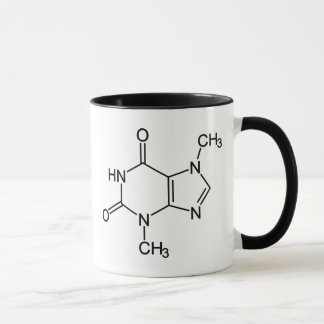 Theobrominschokolade Molekül Chemisches Diagramm Tasse