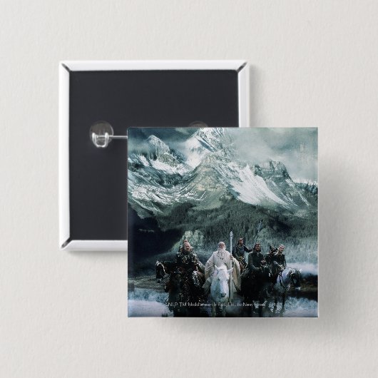 Theoden and the Fellowship Button (Vorne & Hinten)