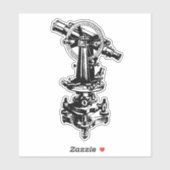 Theodolite Aufkleber (Blatt)