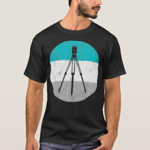 Theodolite Retro Surveyor Gesamtübersicht der Sta T-Shirt