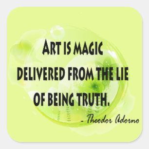 Theodor Adorno Quadratischer Aufkleber