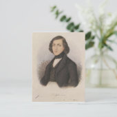 Theodor Fontane, 1843 Postkarte (Stehend Vorderseite)