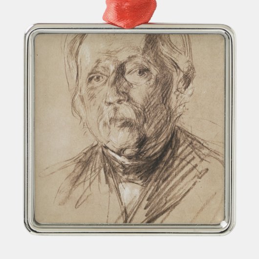 Theodor Fontane, 1896 Silbernes Ornament (Vorne)