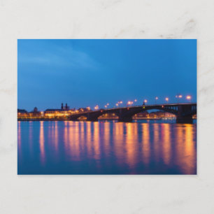 Theodor Heuss Brücke über den Rhein Postkarte