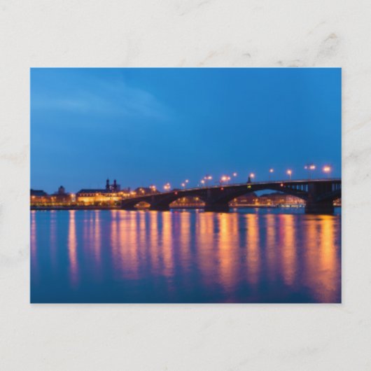 Theodor Heuss Brücke über den Rhein Postkarte (Vorderseite)