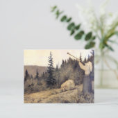 Theodor Kittelsen - Op Under Fjeldet Toner en Lur Postkarte (Stehend Vorderseite)