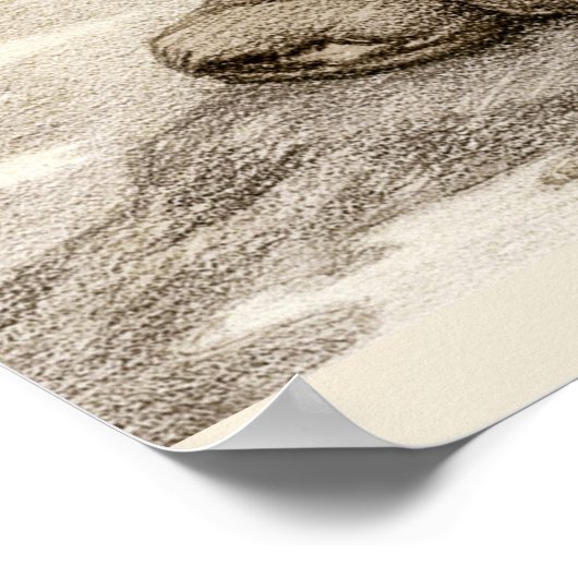 Theodor Kittelsen Troll fragt sich, wie alt CC0232 Poster (Ecke)