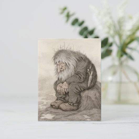 Theodor Kittelsen Troll fragt sich, wie alt der CC Postkarte (Stehend Vorderseite)