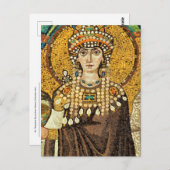Theodora Byzantinisches Mosaiksymbol Postkarte (Vorne/Hinten)