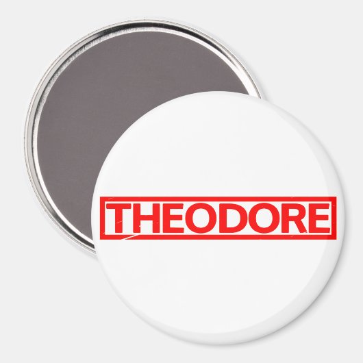 Theodore Briefmarke Magnet (Vorderseite/Rückseite)