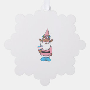 Theodore das Transgender-Gnome Ornament Karte