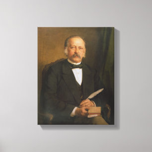 Theodore Fontane, 1883 Leinwanddruck