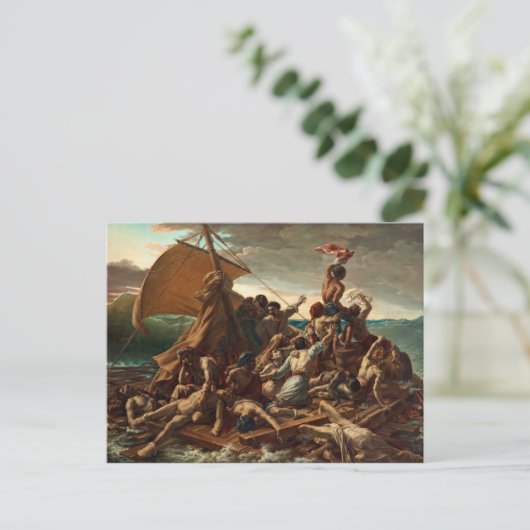 Theodore Gericault Art Postkarte (Stehend Vorderseite)