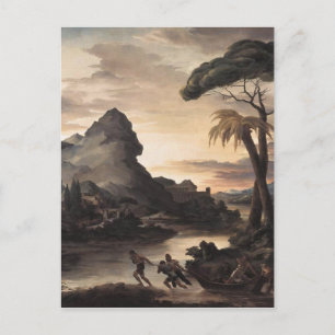 Theodore Gericault Heroische Landschaft mit Fische Postkarte