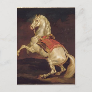 Theodore Gericault: Napoleons Hengst, Tamerlan Postkarte