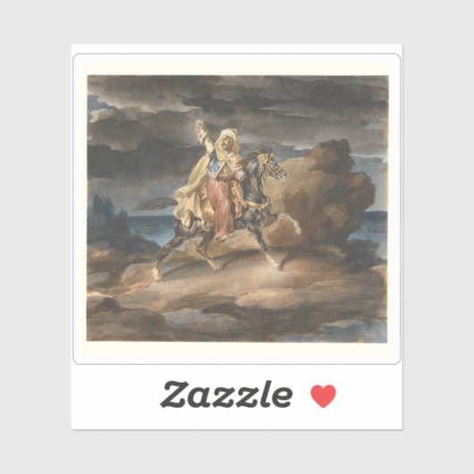 Théodore Géricault - The Giaour Aufkleber (Blatt)