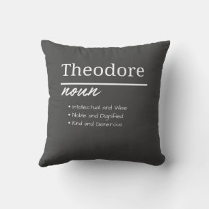Theodore, Personalisierte Bezeichnung für Junge Kissen