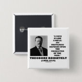 Theodore Roosevelt-Abstimmung ist wie ein Button (Vorne & Hinten)