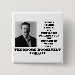 Theodore Roosevelt-Abstimmung ist wie ein Button