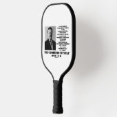 Theodore Roosevelt Dare Mighty Things Advice Quote Pickleball Schläger (Links)