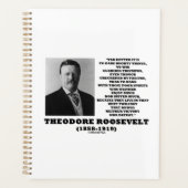 Theodore Roosevelt Dare Mighty Things Advice Zitat Planer (Vorderseite)