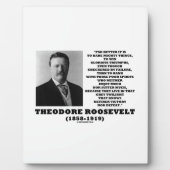 Theodore Roosevelt Dare Mighty Thread Fotoplatte (Vorderseite)