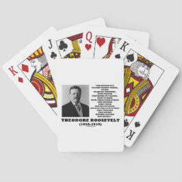 Theodore Roosevelt Dare Mighty Threads Zitat Spielkarten