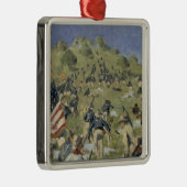 Theodore Roosevelt, der das Heilige Juan nimmt Silbernes Ornament (Rechts)