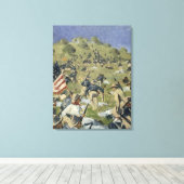 Theodore Roosevelt, die Saint Juan Leinwanddruck (Insitu (Holzboden))