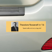 Theodore Roosevelt für Präsidenten Autoaufkleber (Auf Auto)