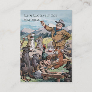 Theodore Roosevelt - Geschichte/Regierungspräside Visitenkarte