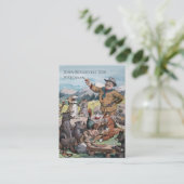 Theodore Roosevelt - Geschichte/Regierungspräsiden Visitenkarte (Stehend Vorderseite)