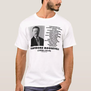 Theodore Roosevelt-Herausforderungs-mächtige T-Shirt
