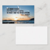 Theodore Roosevelt Inspiration Zitat "Entscheidung Mitteilungskarte (Vorne/Hinten)