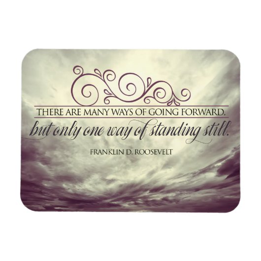 Theodore Roosevelt Inspiration Zitat "Stehend" Magnet (Horizontal)