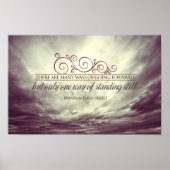 Theodore Roosevelt Inspiration Zitat "Stehend" Poster (Vorne)