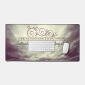 Theodore Roosevelt Inspiration Zitat "Stehend" Schreibtischunterlage (Tastatur & Maus)