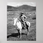 Theodore Roosevelt kehrt von einer Bärenjagd zurüc Poster (Vorne)