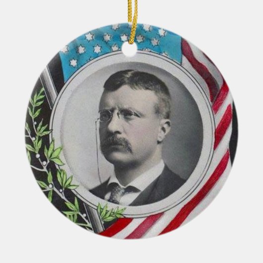 Theodore Roosevelt Keramikornament (Vorne)