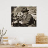Theodore Roosevelt Lächeln im Auto Poster (Küche)