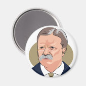 Theodore Roosevelt Magnet (Vorderseite/Rückseite)