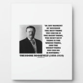 Theodore Roosevelt Moment der Entscheidung am best Fotoplatte (Vorderseite)